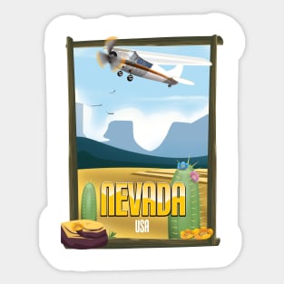 Nevada USA vintage travel poster Sticker